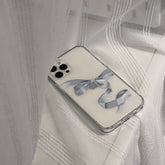 Simple Bowknot Transparent Classic IPhone Case