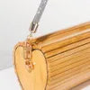 Heart Shaped Bamboo Shoulder Bag