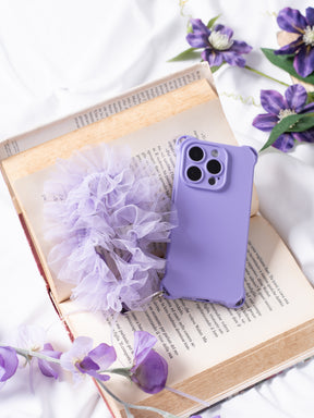 Lilac Ruffle Single Buckle Phone Charm