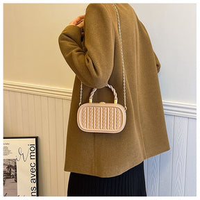 Oval-shaped Crossbody Shoulder Bag