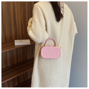 Oval-shaped Crossbody Shoulder Bag