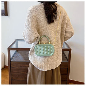 Oval-shaped Crossbody Shoulder Bag