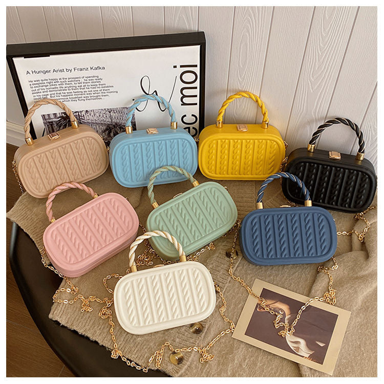 Oval-shaped Crossbody Shoulder Bag