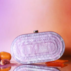 Lilac Acrylic Party Clutch