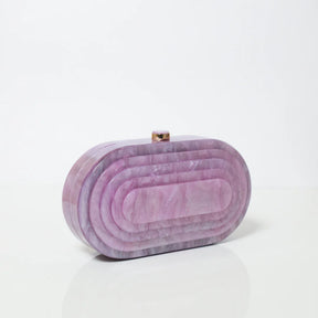 Lilac Acrylic Party Clutch