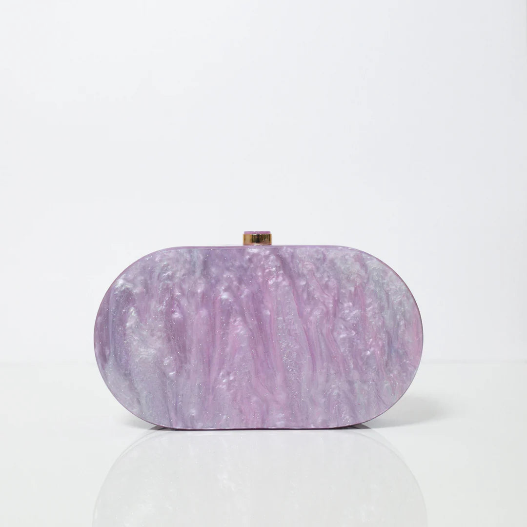 Lilac Acrylic Party Clutch